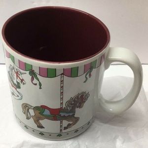 Russ Berrie Christmas Carousel Horse Merry Go Mug